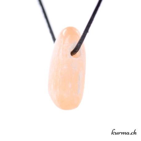 Pendentif Sélénite Orange Oval - N°5938.8-2 disponible dans la boutique en ligne Kûrma. Votre bijouterie Suisse en ligne.
