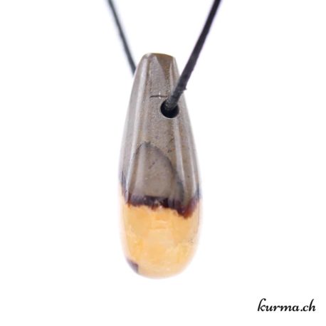 Pendentif Septaria Jaune - N°7213.11-2 disponible dans la boutique en ligne Kûrma. Votre bijouterie Suisse en ligne.