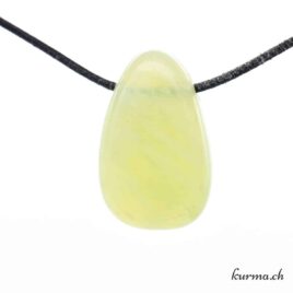 Serpentine - Jade de Chine - Collier en pierre percée