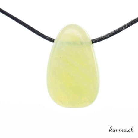 Serpentine - Jade de Chine - Collier en pierre percée