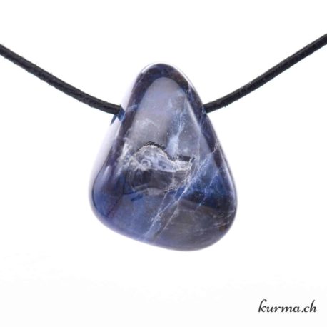 Pendentif Sodalite - Nº7913.5-1 disponible dans la boutique en ligne Kûrma. Votre magasin de pierre et minéraux en suisse
