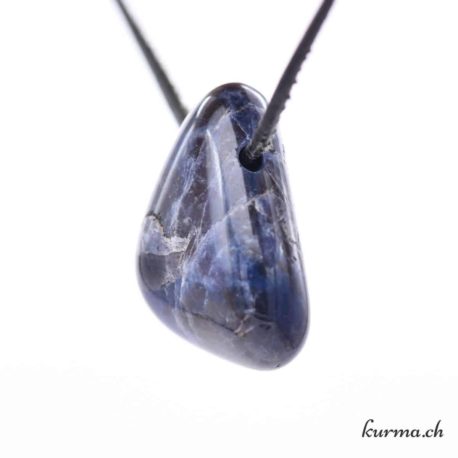 Pendentif Sodalite - Nº7913.5-2 disponible dans la boutique en ligne Kûrma. Votre magasin de pierre et minéraux en suisse
