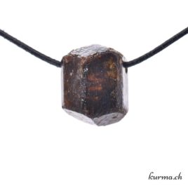 Tourmaline brune pierre percée pendentif vente