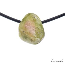 Tourmaline melon d’eau pendentif minéraux percée