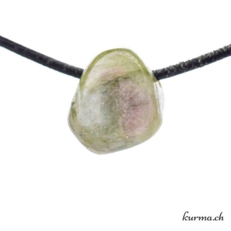 Tourmaline melon d’eau pendentif minéraux percée