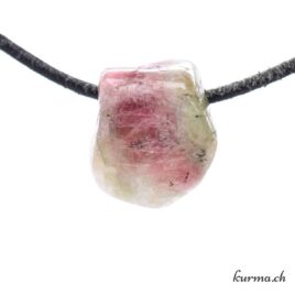 Tourmaline melon d’eau pendentif lithothérapie