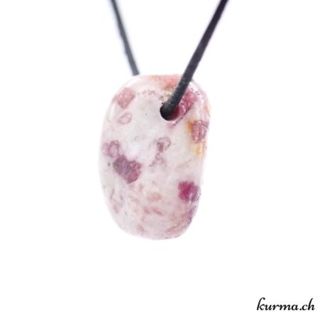 Pendentif Tourmaline Rose sur Granite - N°10555.3-2 disponible dans la boutique en ligne Kûrma. Votre bijouterie Suisse en ligne.