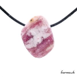 Tourmaline rose sur Granite bijou pierre roulée