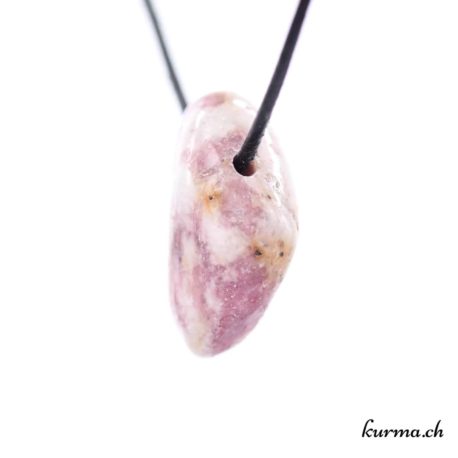 Pendentif Tourmaline Rose sur Granite - N°10555.5-2 disponible dans la boutique en ligne Kûrma. Votre bijouterie Suisse en ligne.