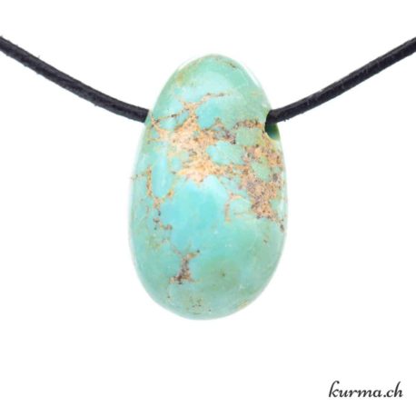 Pendentif Turquoise stab - Nº8731.8-1 disponible dans la boutique en ligne Kûrma. Votre magasin de pierre et minéraux en suisse