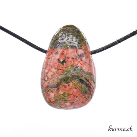 Pendentif Unakite - Nº8459.8-3 disponible dans la boutique en ligne Kûrma. Votre magasin de pierre et minéraux en suisse