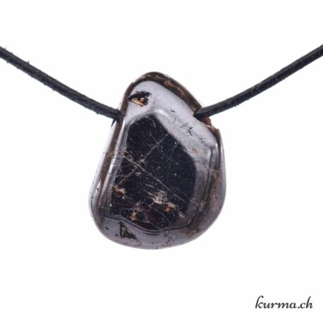 Zircon 'Hyacinthe' - Pendentif en pierre percée