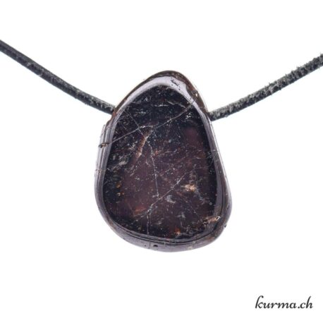 Zircon 'Hyacinthe' - Pendentif en pierre percée