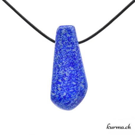 Pendentif Lapis Lazuli - N°7139.3-1 disponible dans la boutique en ligne. Kûrma ta boutique Suisse de pendentifs en pierre naturelles.