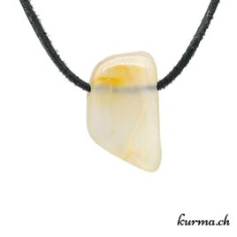 Pierre de lune blanche - Pendentif en pierre percée - N°7894.4 • pendentif pierre de lune n°7894.4 3 Pierre de lune blanche pendentif