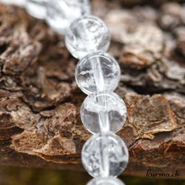 Bracelet Cristal de roche irisé – 8.5mm – N°10589
