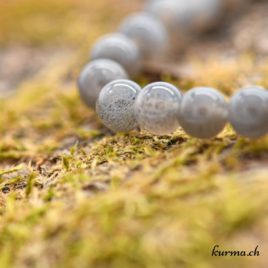 Bracelet Pierre de lune grise 7mm