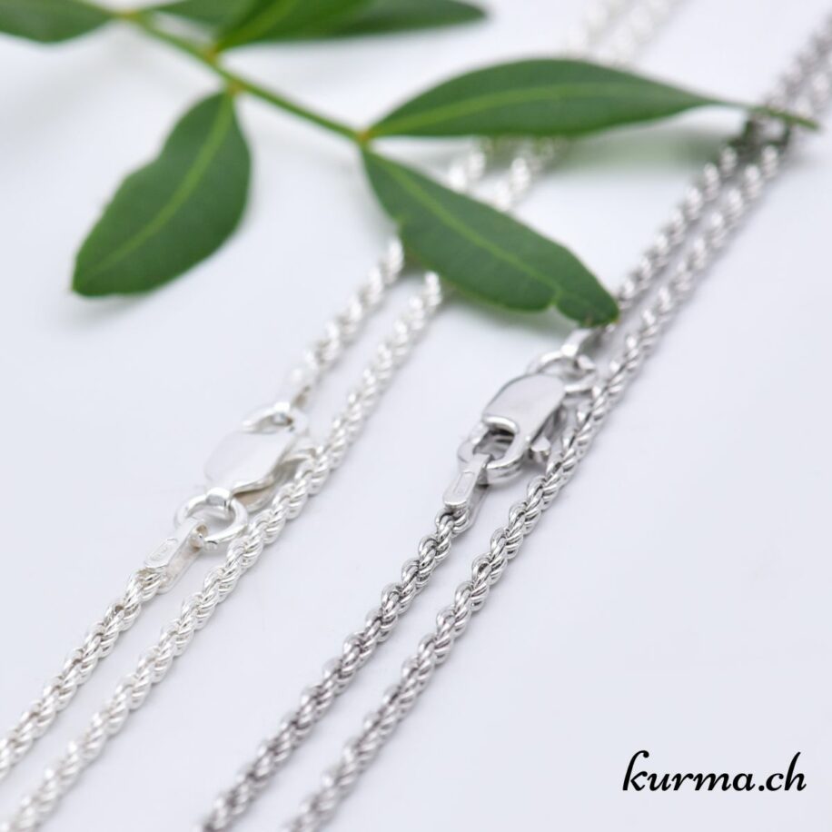 Collier Grosse Maille Jaseron Argent Massif 925/000 Poinçon 74 Grs Neuf 05 Erjo