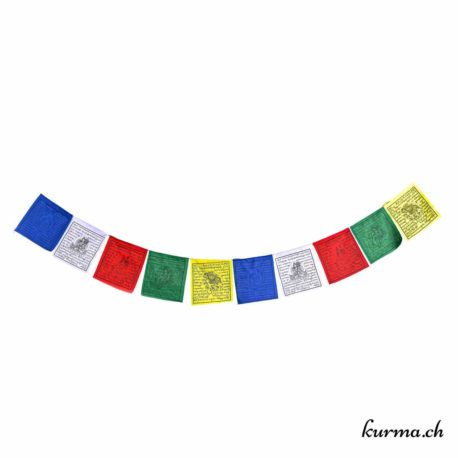 Les drapeaux de prières tibétains de la boutique en ligne Kurma.
Fabriquer artisanalement au népal