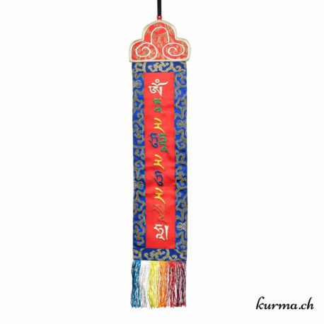 Bannière tibétaine - Mantra Tara - 12x58cm