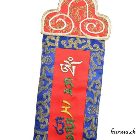 Bannière tibétaine - Mantra Tara - 12x58cm