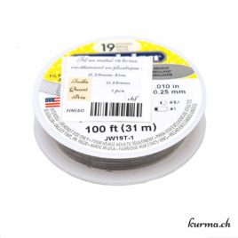 Metallfaden 19 extra flexible Litzen 0.25mm - 31m