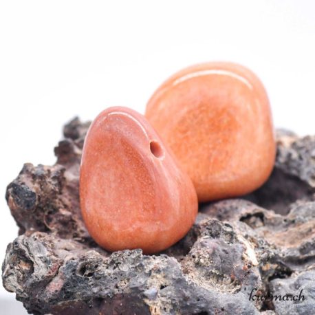 Pendentif Aventurine Orange (b) - N°13704-1 disponible dans la boutique en ligne Kûrma. Votre magasin de pierre et minéraux en suisse