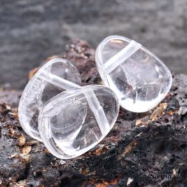 Cristal de roche – Pendentif en pierre percée – N°5963
