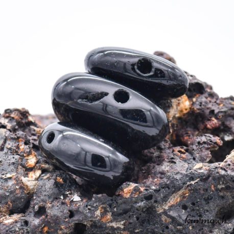 Pendentif Obsidienne Argentée ''Sibérienne'' (b) - N°7990-1 disponible dans la boutique en ligne Kûrma. Votre magasin de pierre et minéraux en suisse
