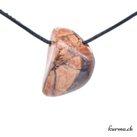 Rhyolite ”Agate étoilée” – Collier en pierre percée – N°8490.3