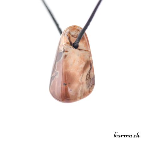 Pendentif Rhyolite (Agate étoilée) - N°8490.4-2 disponible dans la boutique en ligne Kûrma. Votre Magasin de lithothérapie Suisse en ligne.