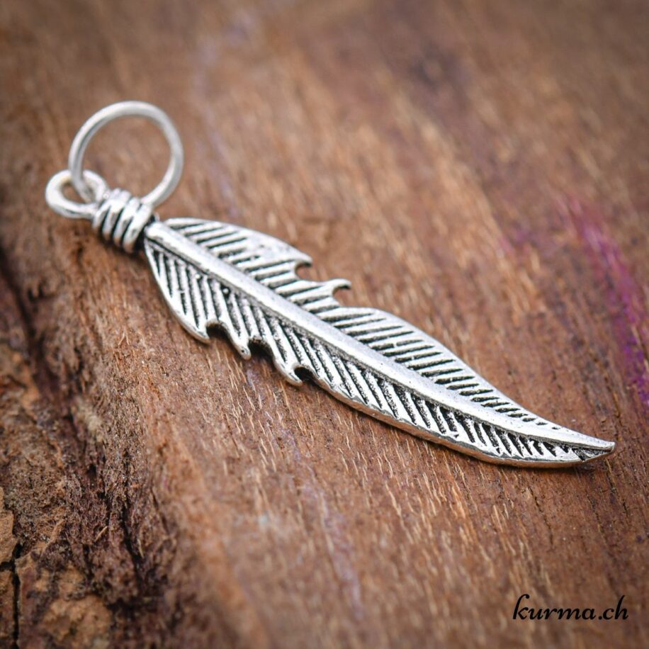 Collier Plume AÉLYS en Argent 925/1000 Blanc - AE-C60044