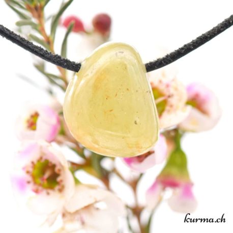 Saphir jaune pendentif