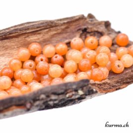 Aventurine orange – Perles 4.5mm – N°15662
