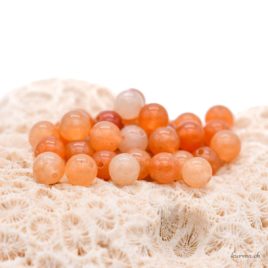 Perles Aventurine orange 6mm