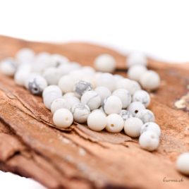 Perles en Magnésite Howlite 4mm