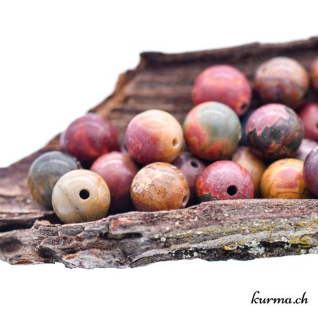Jaspe River Creek mat - Perles 8-8.5mm