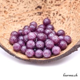 Perles en Lépidolite violette 8mm