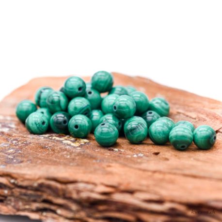 Perles Malachite claire 6mm