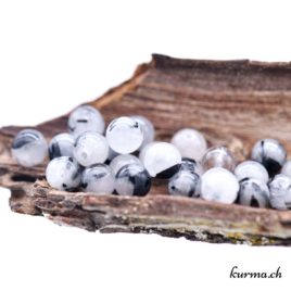 Quartz Tourmaline perles