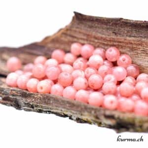 Perles en Rhodochrosite 4mm
