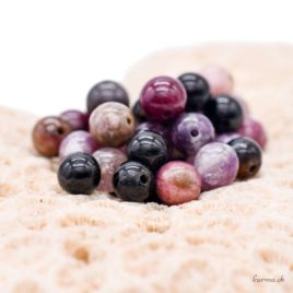 Perles en Tourmaline multicolore 5mm
