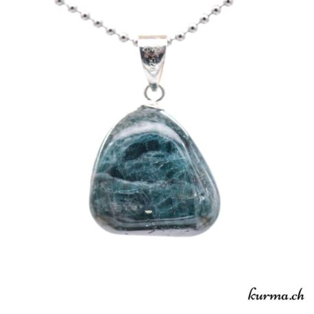 Apatite verte pendentif en argent 925