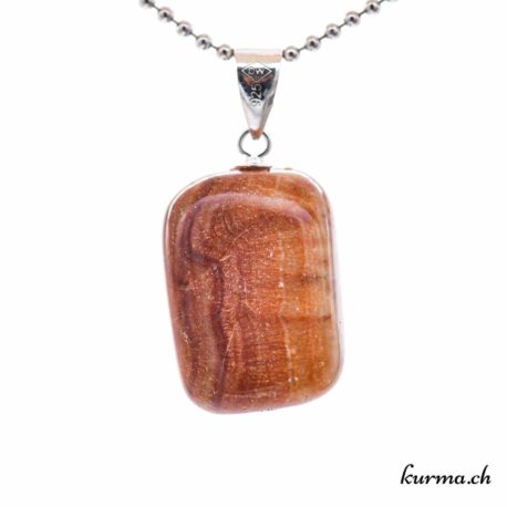 Pendentif Aragonite Brune de Karlovy Vary avec boucle en argent - N°11625.3-3 disponible dans la boutique en ligne. Kûrma ton magasin de pierres semi-précieuses en Suisse