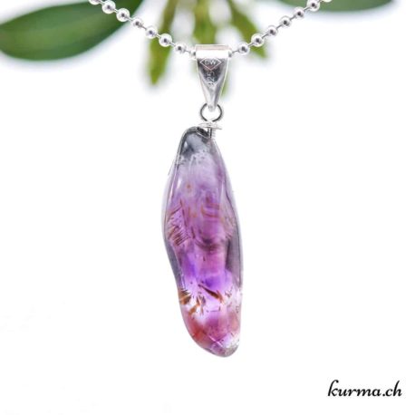 Auralite pendentif boucle en argent