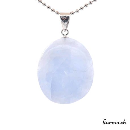 Pendentif Calcite Bleu avec boucle en argent - N°8841.6-3 disponible dans la boutique en ligne. Kûrma ton magasin de pierres semi-précieuses en Suisse