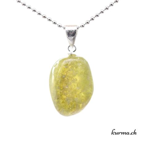Grenat grossulaire pendentif en argent 925