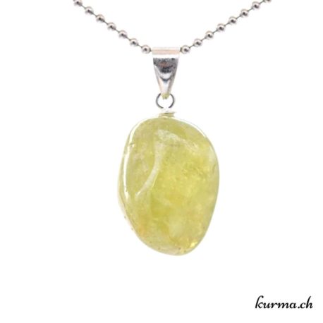 Grenat grossulaire pendentif en argent 925