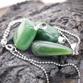 Collier Pendentif Lapin En Jade Birman - Bijou En Pierre De Jadéite Verte Naturelle - Cadeau Femme, Mère, Petite Amie