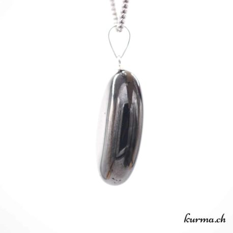Jais pendentif boucle en argent